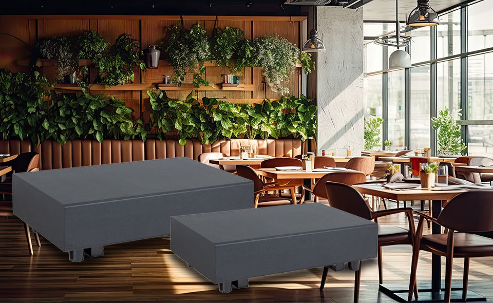 Helvia FLOOR-ABK series: Subwoofer compatti da pavimento e muro