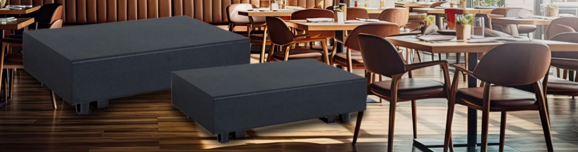 Helvia FLOOR-ABK Series: Compact in-wall and floorstanding subwoofers