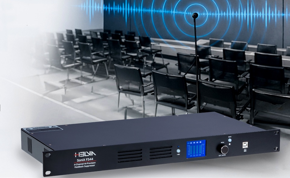 Helvia SoniX FS44: intelligent feedback control for professional audio installations