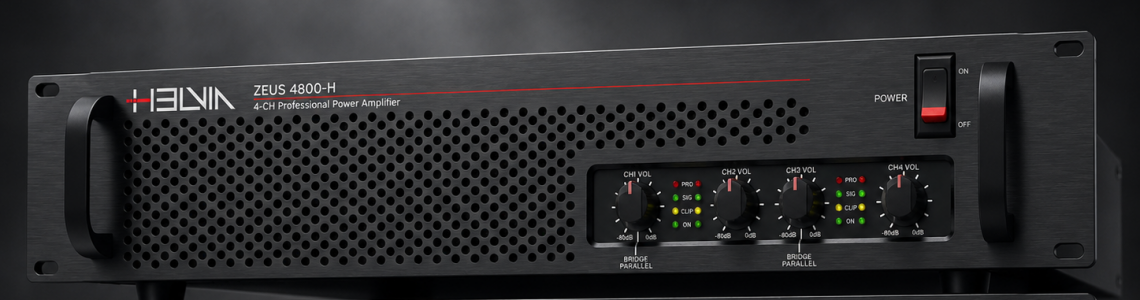 Power Evolution: HELVIA Expands the ZEUS-H Series with New 4-Channel Power Amplifiers