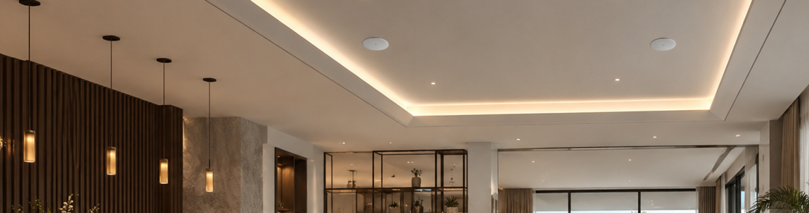 HELVIA ONDA-B Series: In-Ceiling Speakers with Front Bass-Reflex and Smart Installation