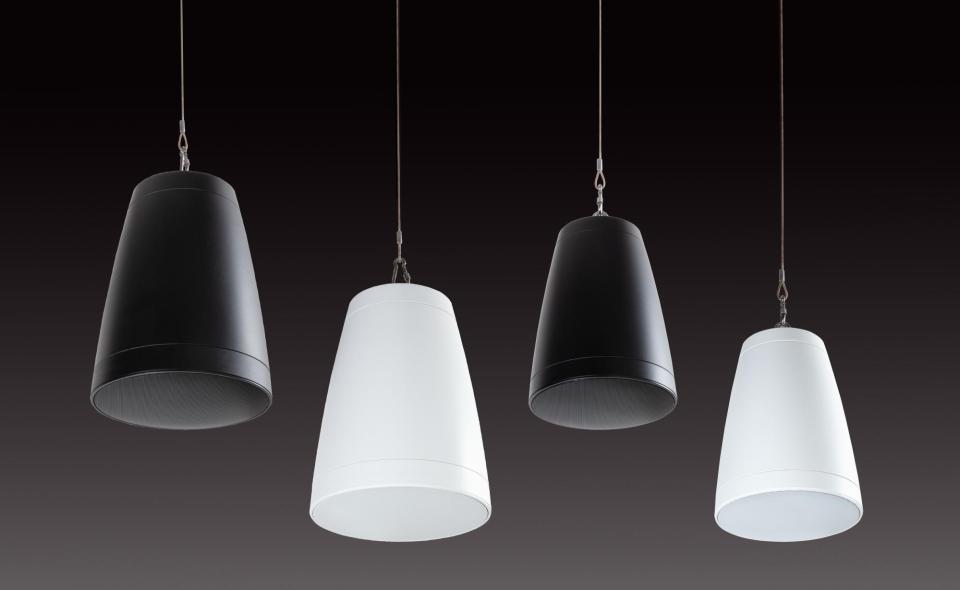 Helvia GLOBE-X: suspended elegance and sound quality for ceiling-mounted applications
