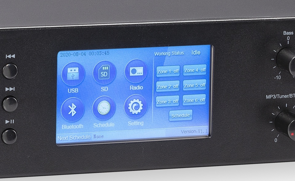 Playlist e Messaggi a portata di mano con la serie HTMA Touch