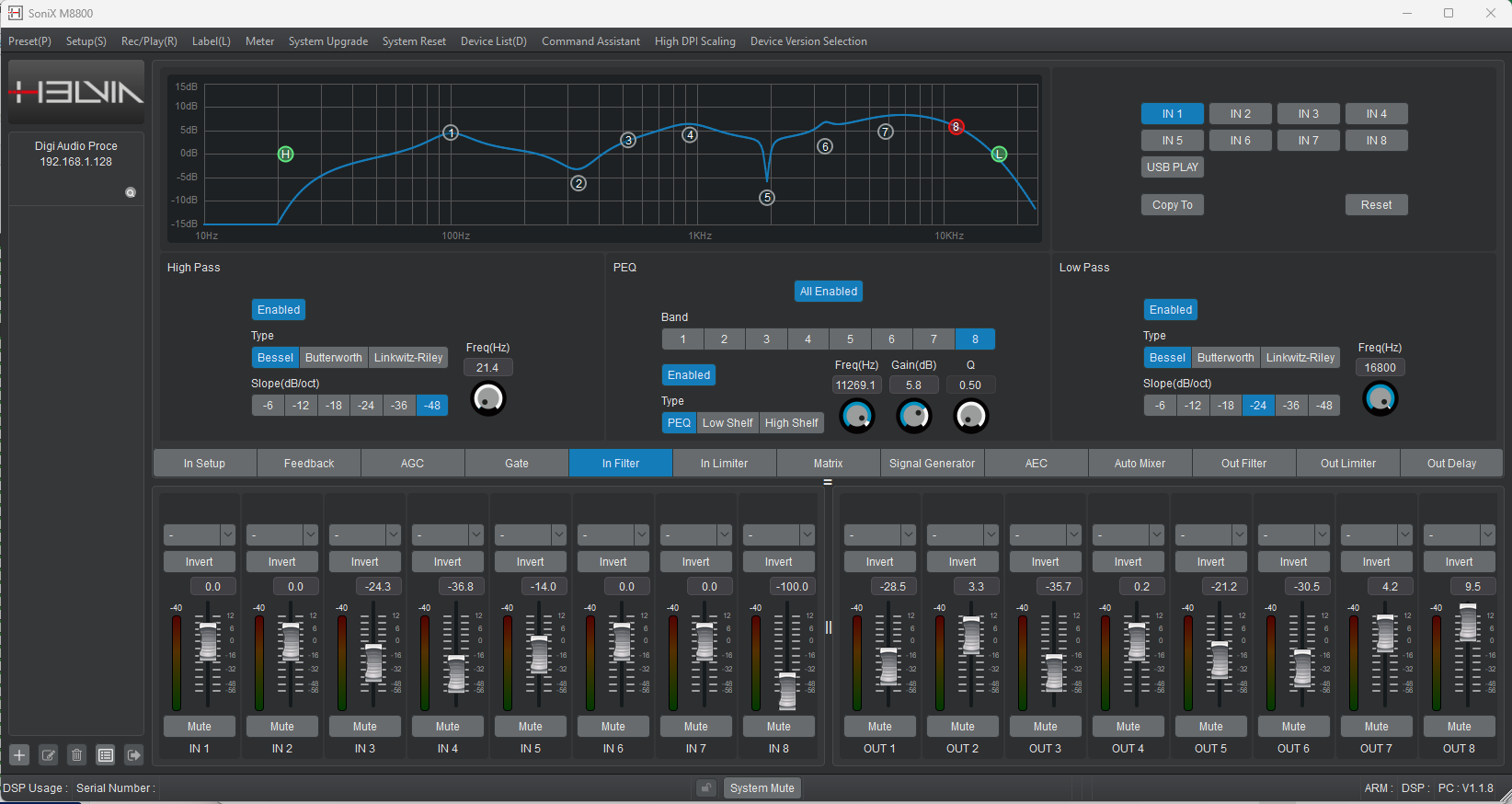 Helvia SoniX M8800 Helvia SoniX M8800